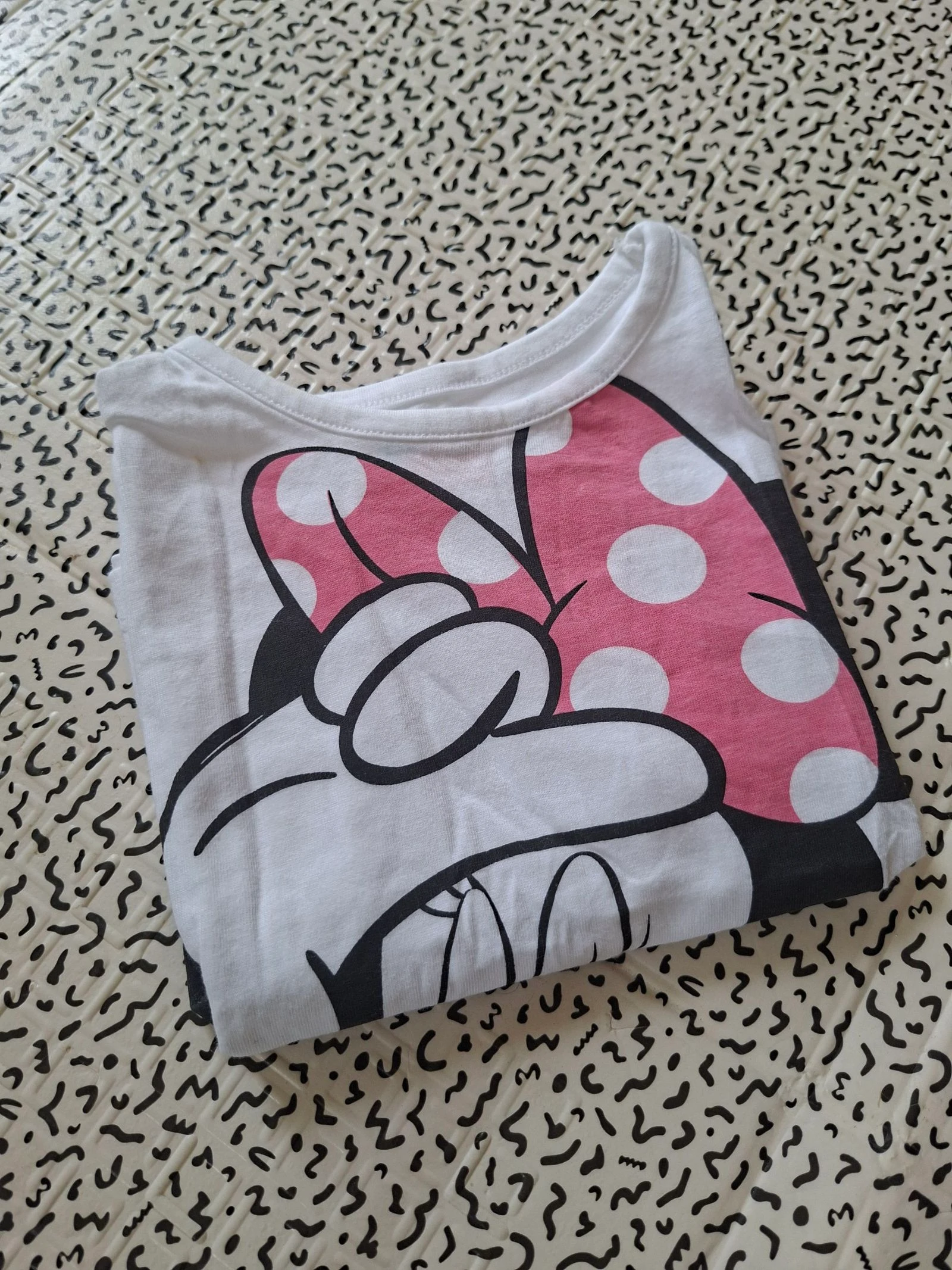 Camiseta Disney Baby Minnie Mouse blanca « Super Cute » 9 meses niña algodón – photo 6